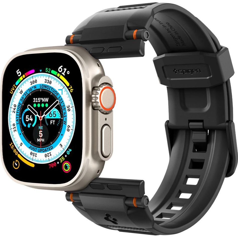Pasek Spigen Rugged Ultra Band do Apple Watch 49/45/44/42 mm, czarny